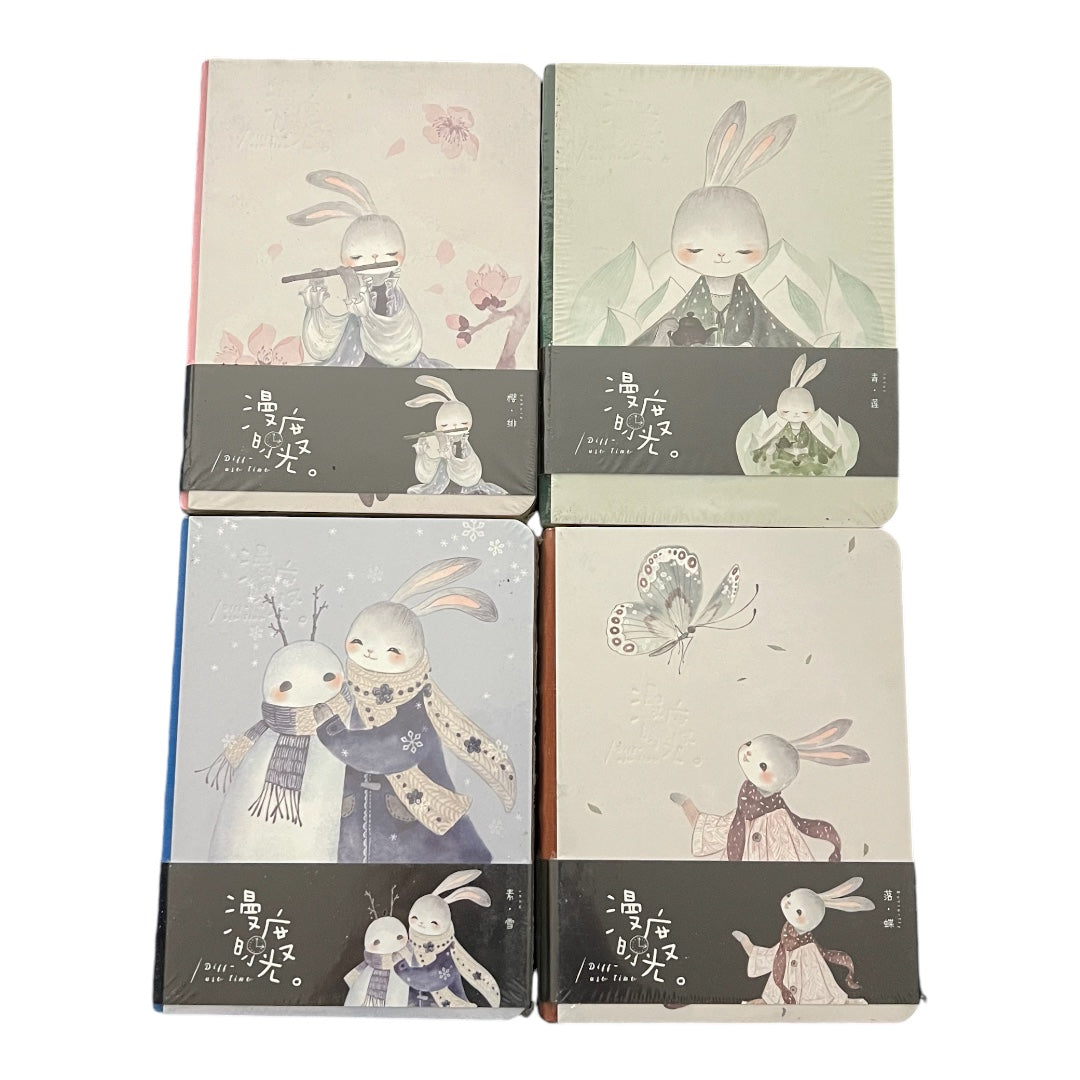 CUTE BUNNY HARDCOVER DIARY / JOURNAL