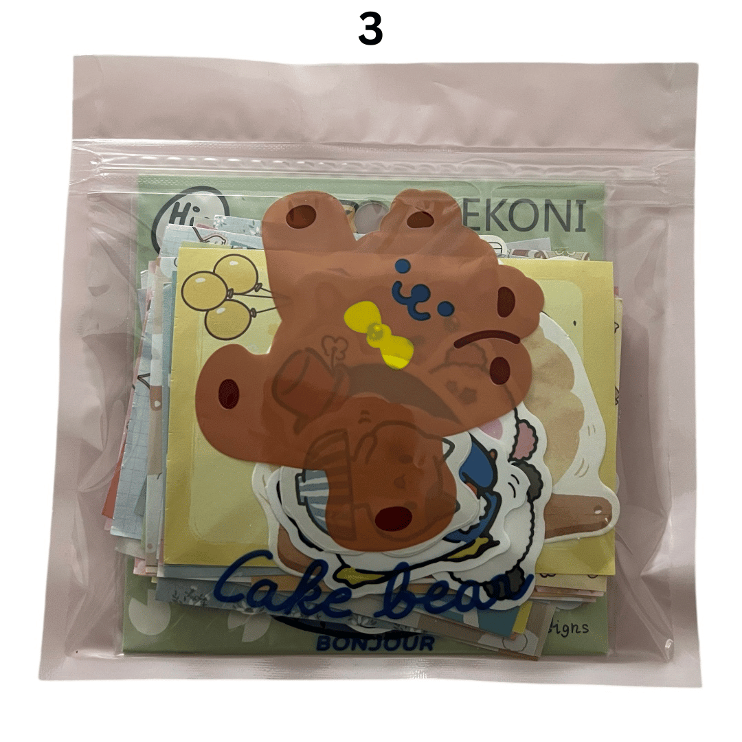 LIMITED-EDITION TEDDY BEAR MINI GRAB BAGS - 115+ PIECES OF KAWAII STATIONERY!