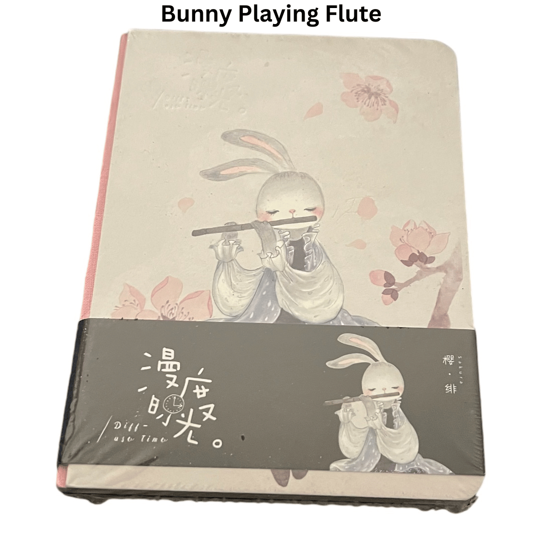 CUTE BUNNY HARDCOVER DIARY / JOURNAL