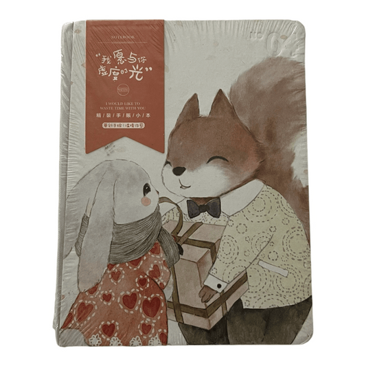 ADORABLE BUNNY AND SQUIRREL JOURNAL