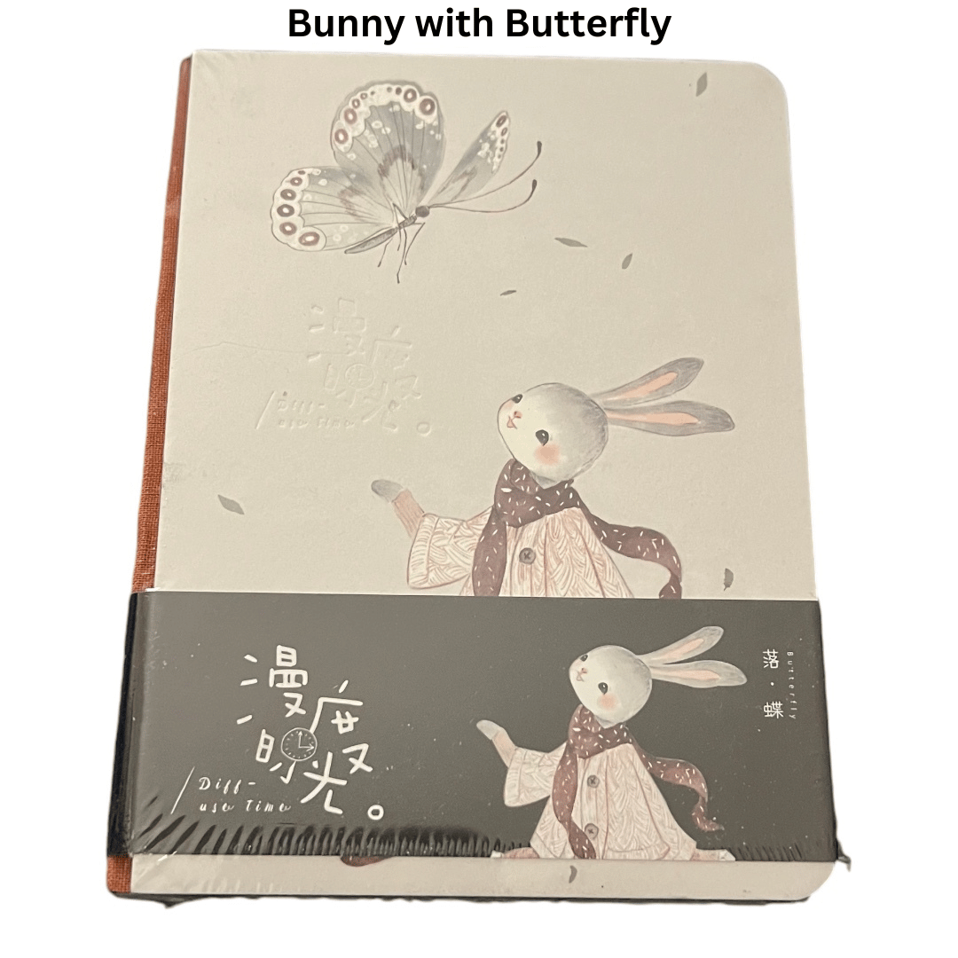 CUTE BUNNY HARDCOVER DIARY / JOURNAL