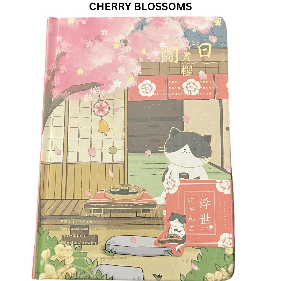JAPANESE LUCKY CAT HARDCOVER DIARY