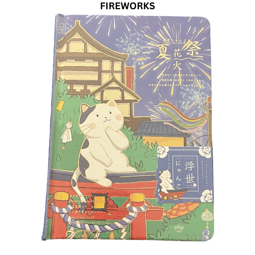 JAPANESE LUCKY CAT HARDCOVER DIARY