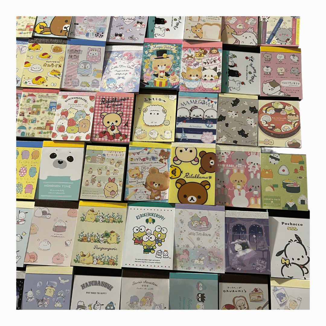MYSTERY BAG OF 4 FULL KAWAII MINI MEMO PADS