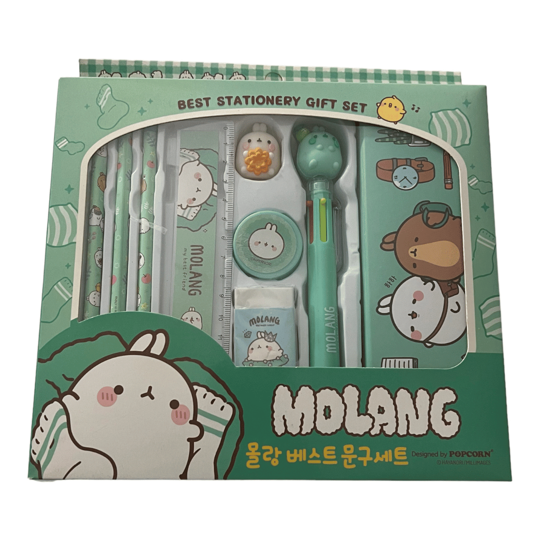 Molang Green Stationery Gift Set