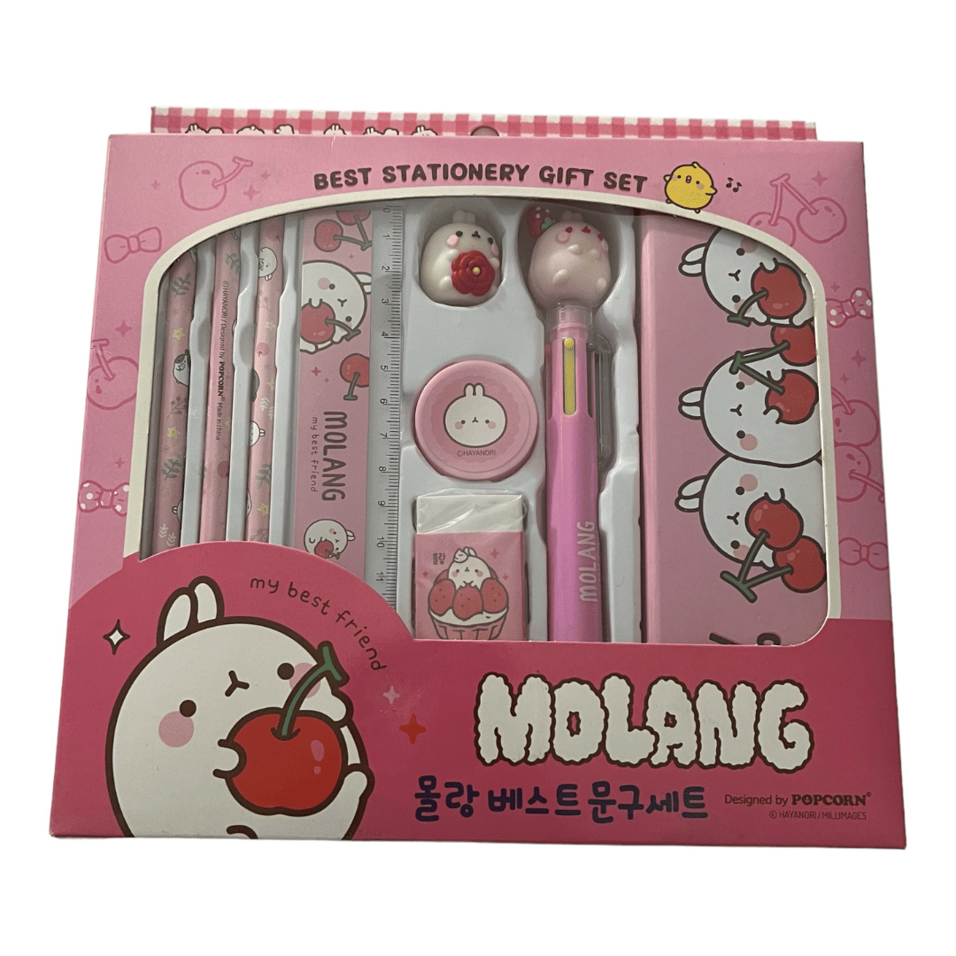 Molang Pink Stationery Gift Set