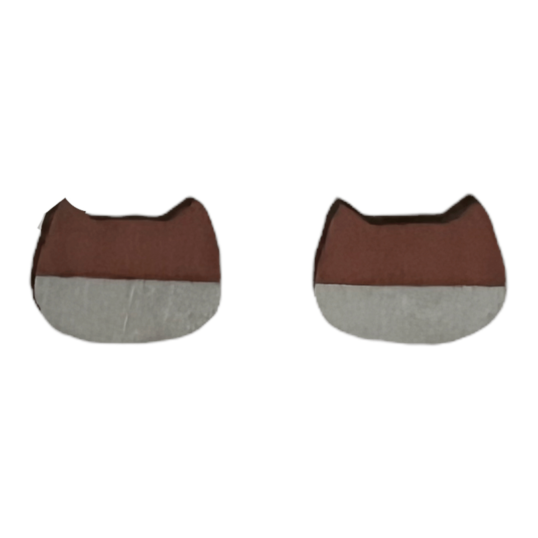 Pink & White Wooden Minimalist Cat Shaped Earrings