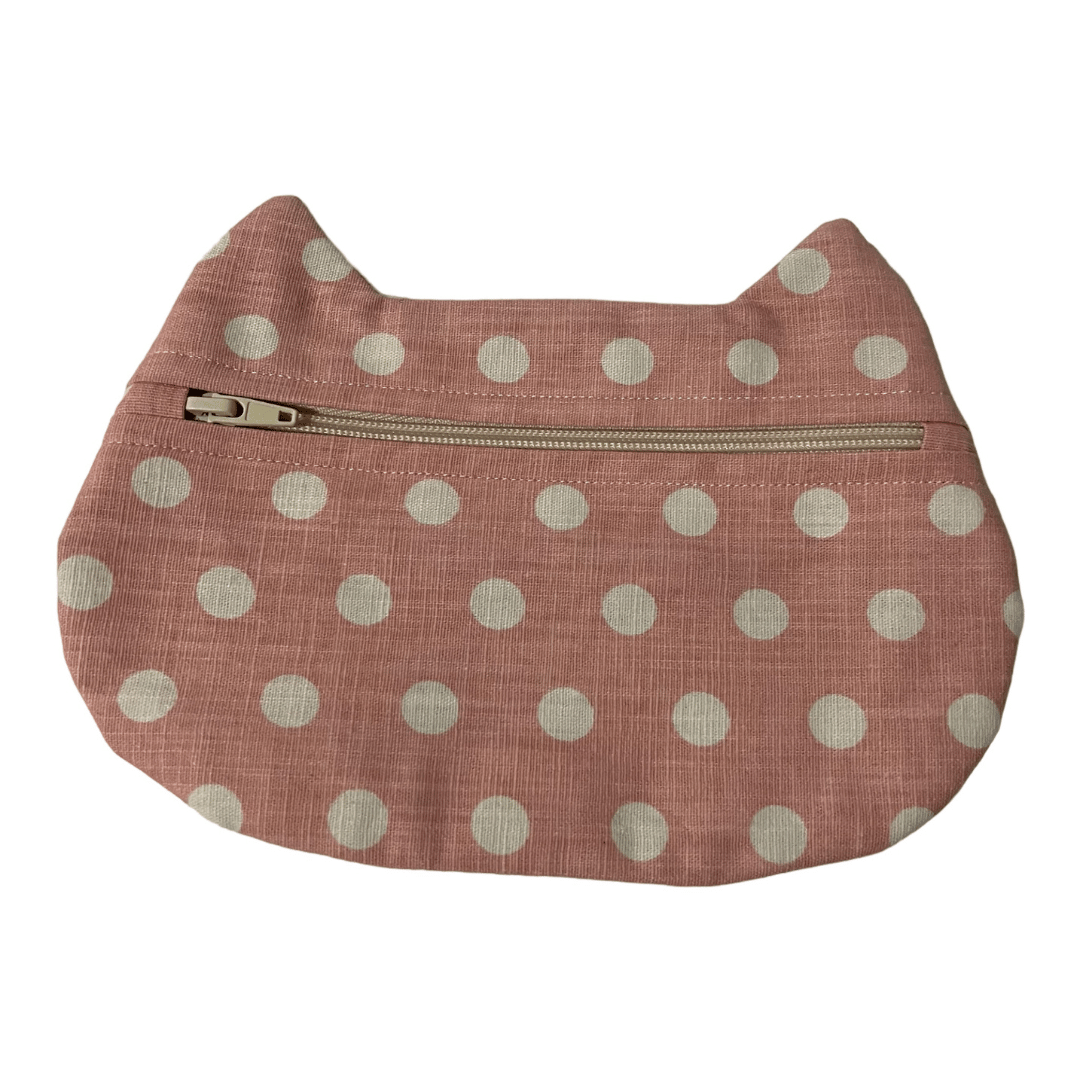 PINK CAT ZIPPER BAG