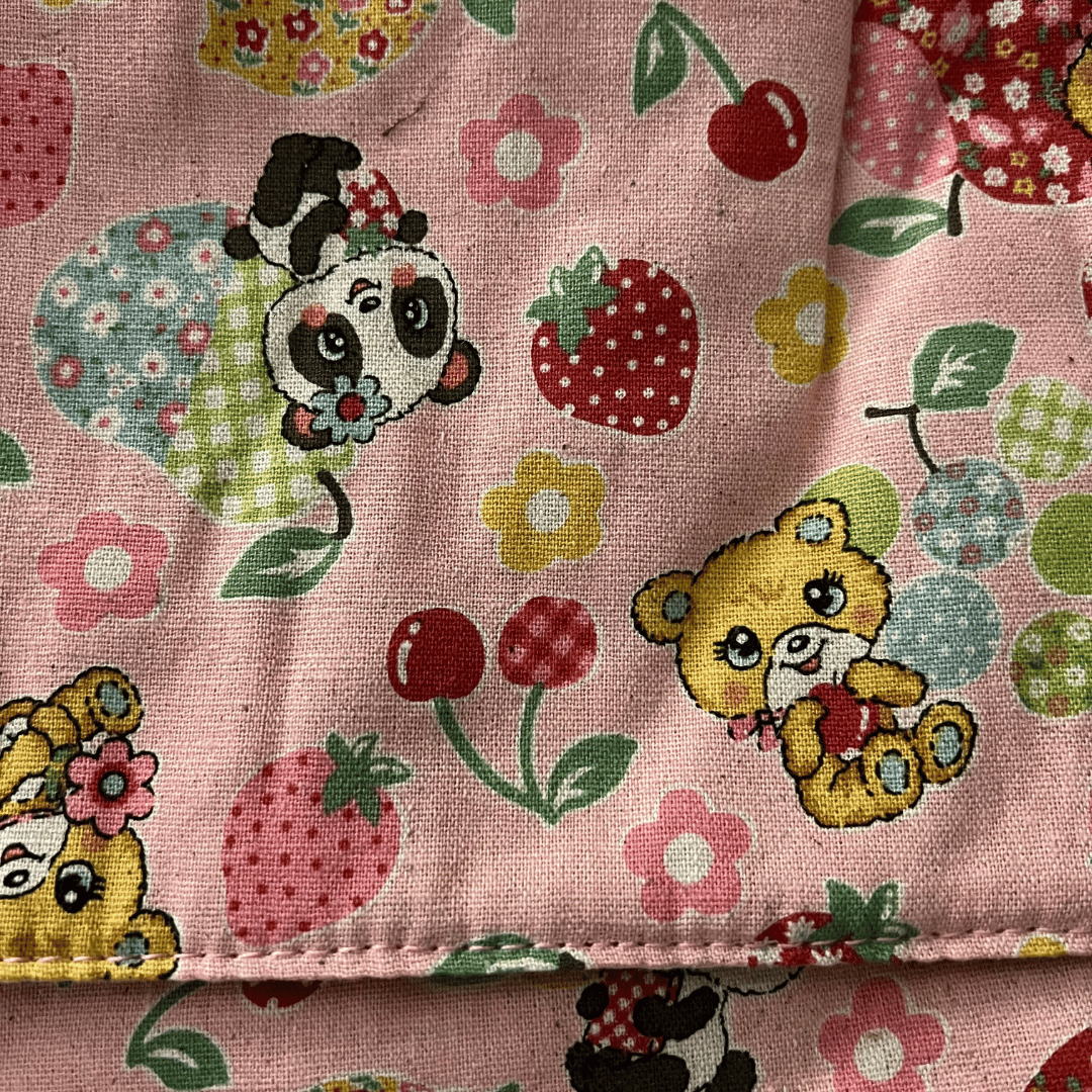 Pink "Vintage Toys" Print Detail