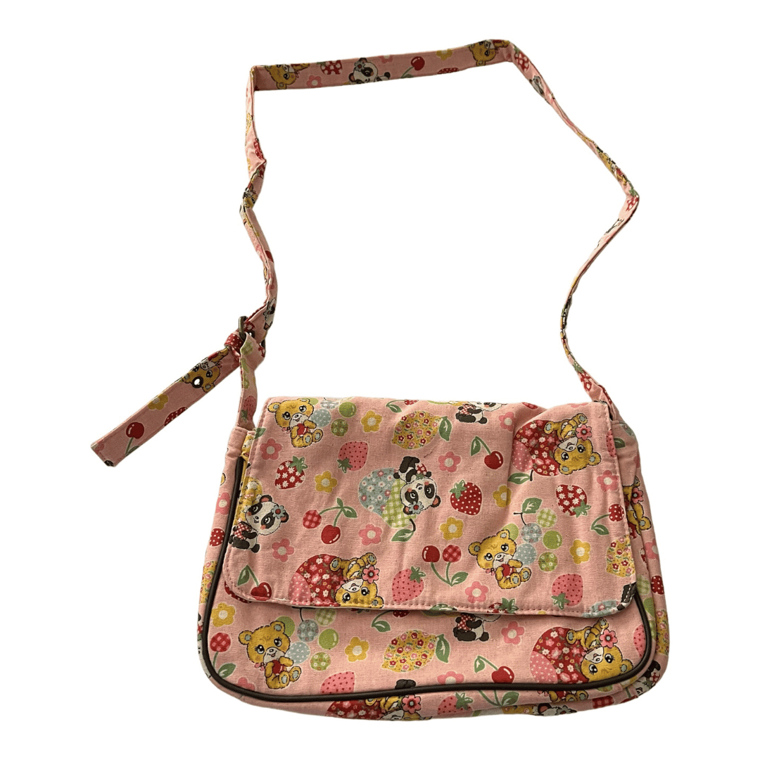 Pink "Vintage Toys" Messenger Bag