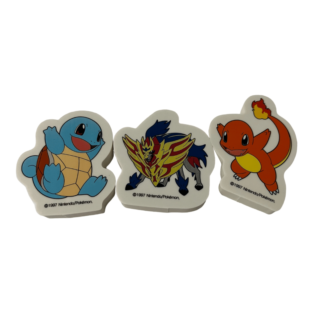 Pokemon Eraser Bundle #2- Including Squirtle and Charmander