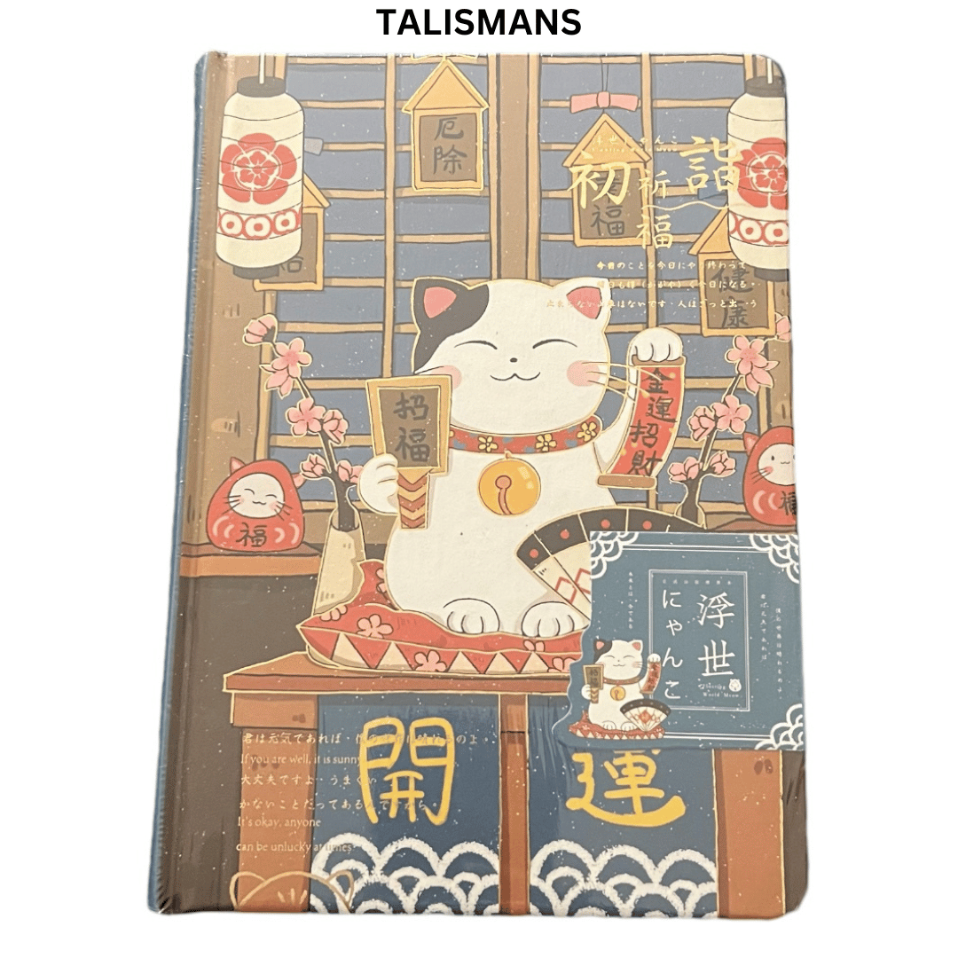 JAPANESE LUCKY CAT HARDCOVER DIARY
