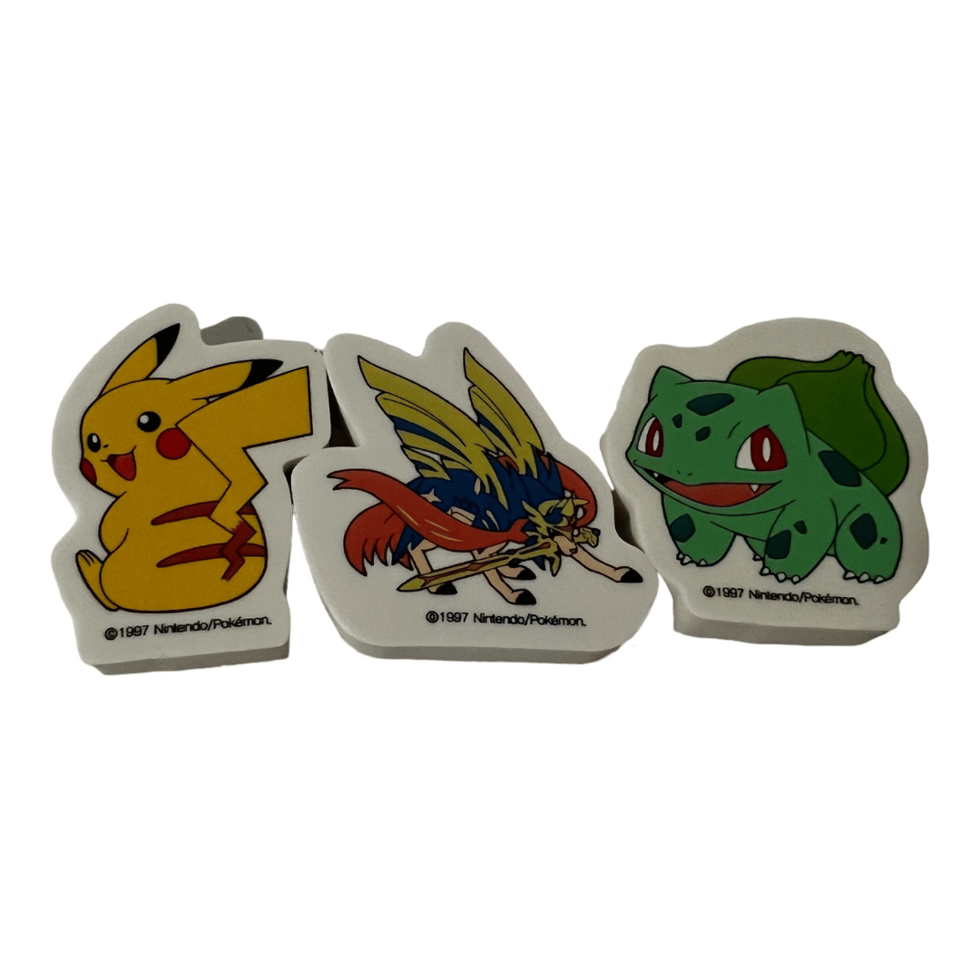 Pokemon Erasers Bundle #1- Includes Pikachu and Bulbasaur