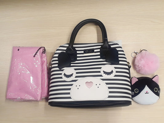 BLACK AND WHITE CAT LUCKY BAG- LUCKY BAG LOVE, LLC